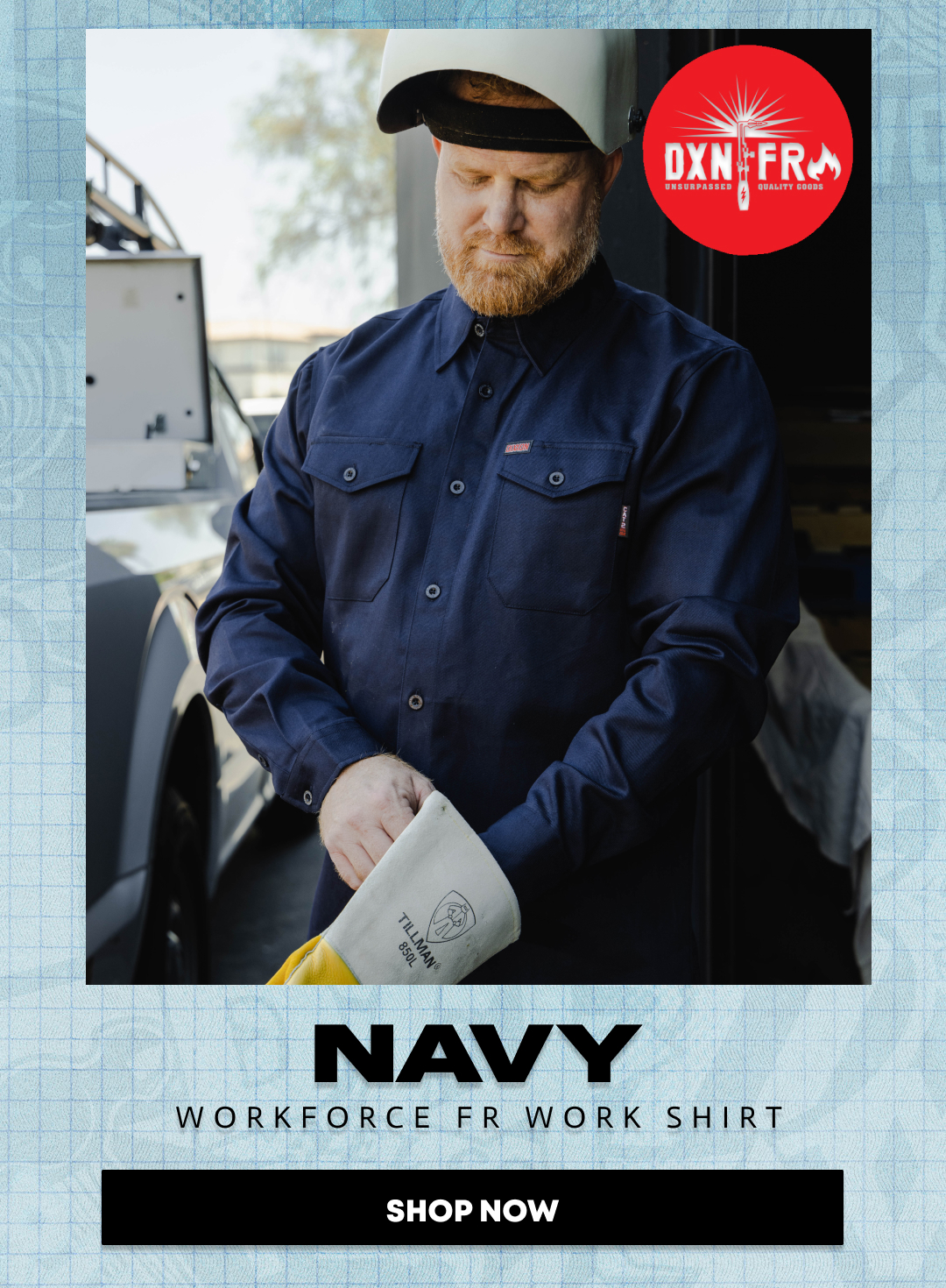 Workforce FR Flannel - Navy