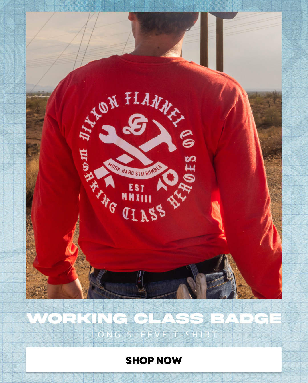 Working Class Badge LS - Red
