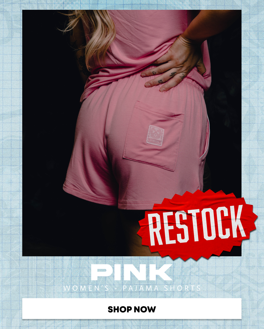 Women's Pink Pajama Shorts