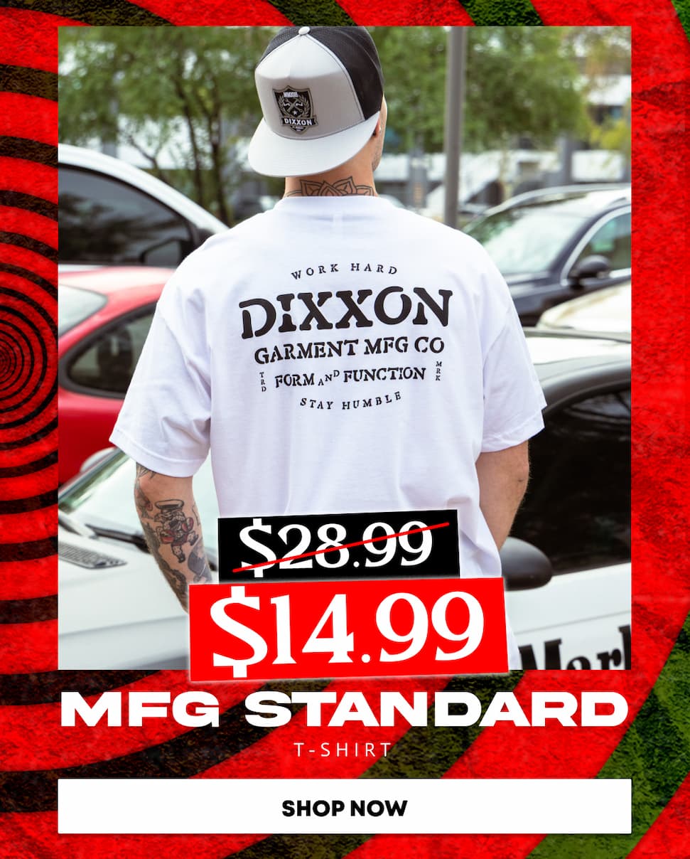 Black MFG Standard T-Shirt - White