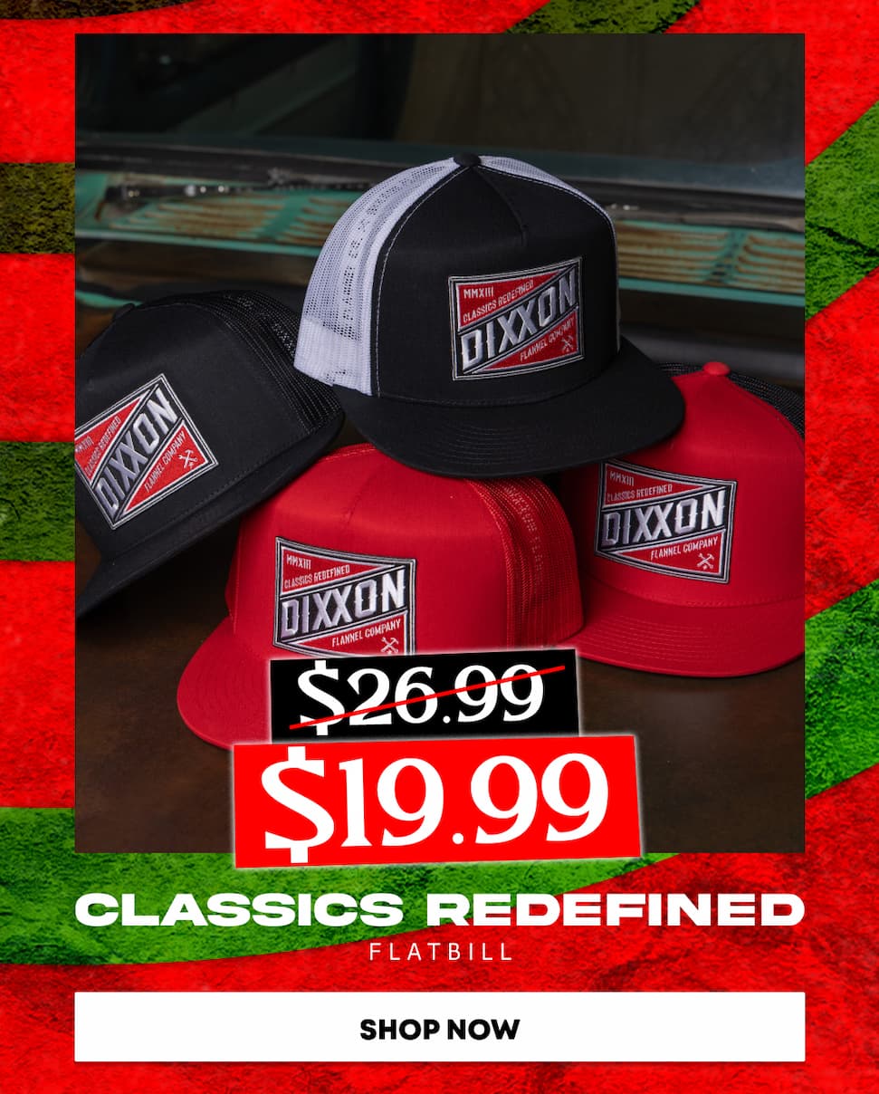 Classics Redefined Flat Bill Trucker Snapback - Red, White, & Black