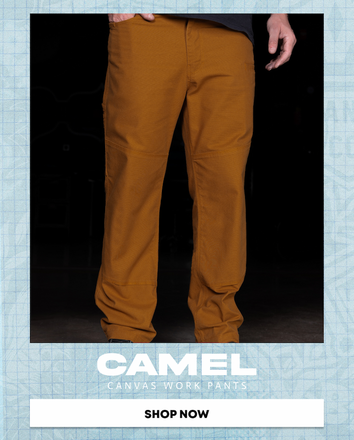 Canvas Work Pants - Camel