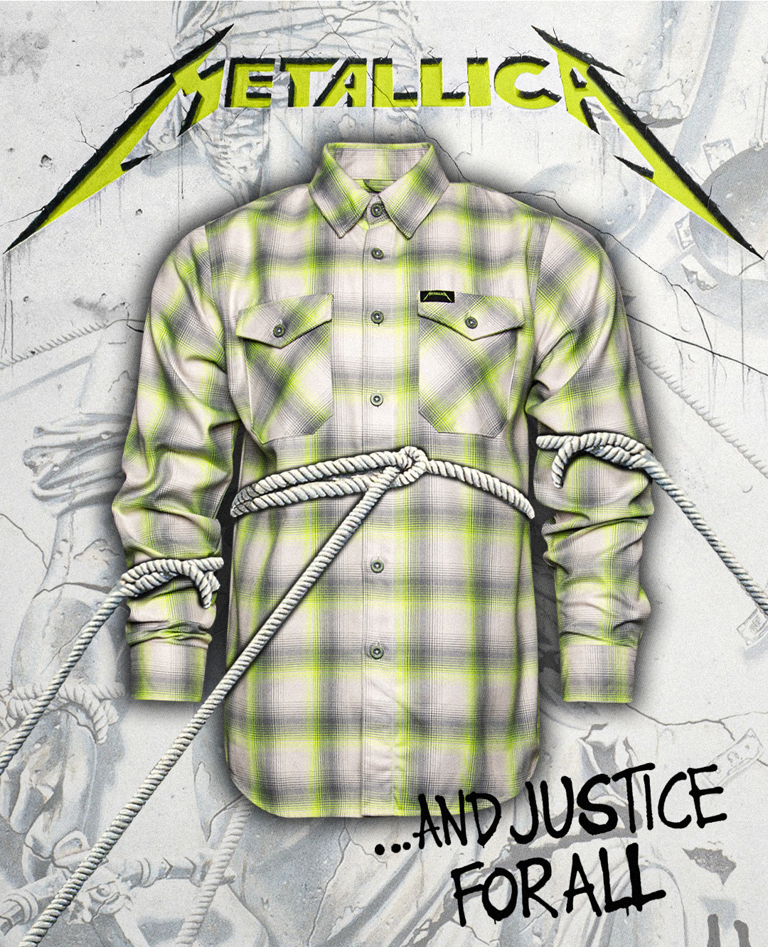 Metallica And Justice For All Flannel