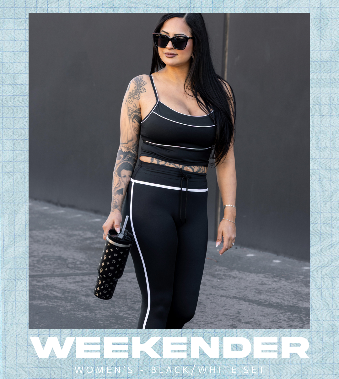 Weekender Set - Black/White