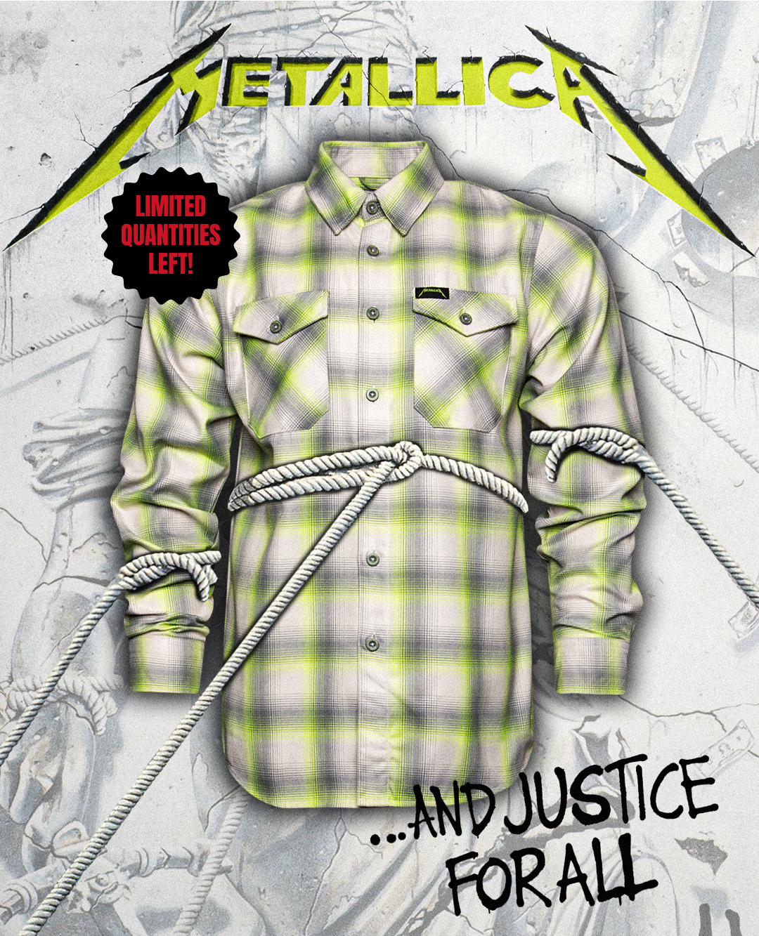 Metallica And Justice For All Flannel