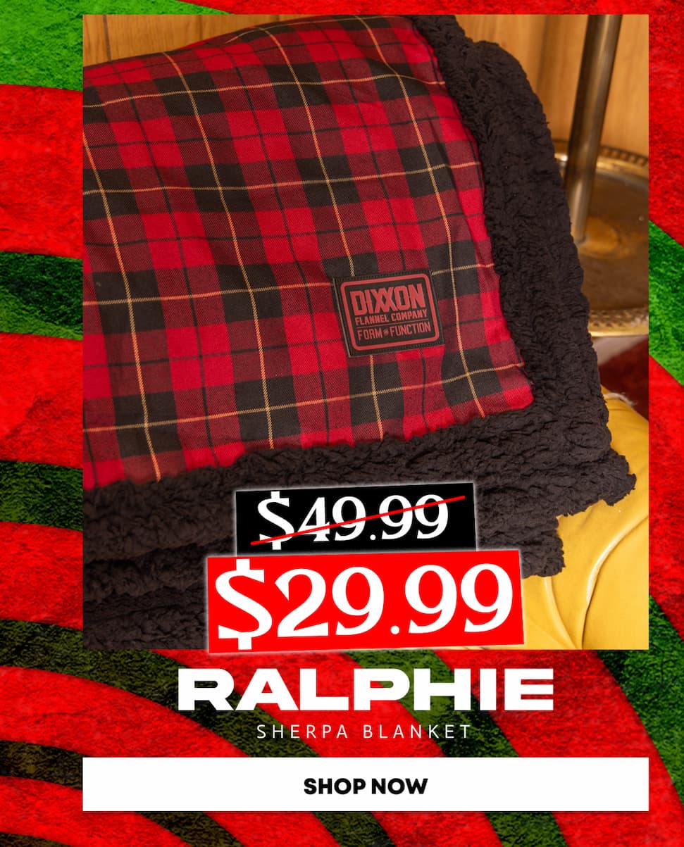 Ralphie Flannel Sherpa Blanket