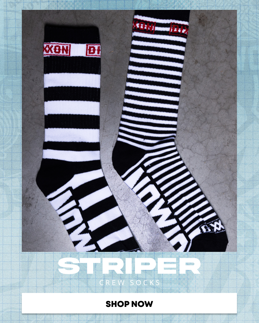 Striper Crew Socks