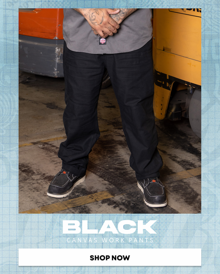 Canvas Work Pants - Black