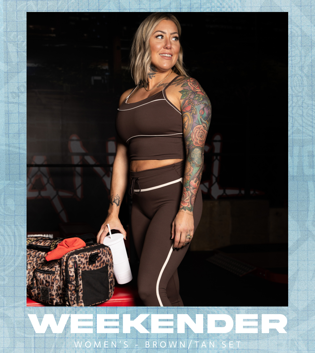 Weekender Set - Brown/Tan