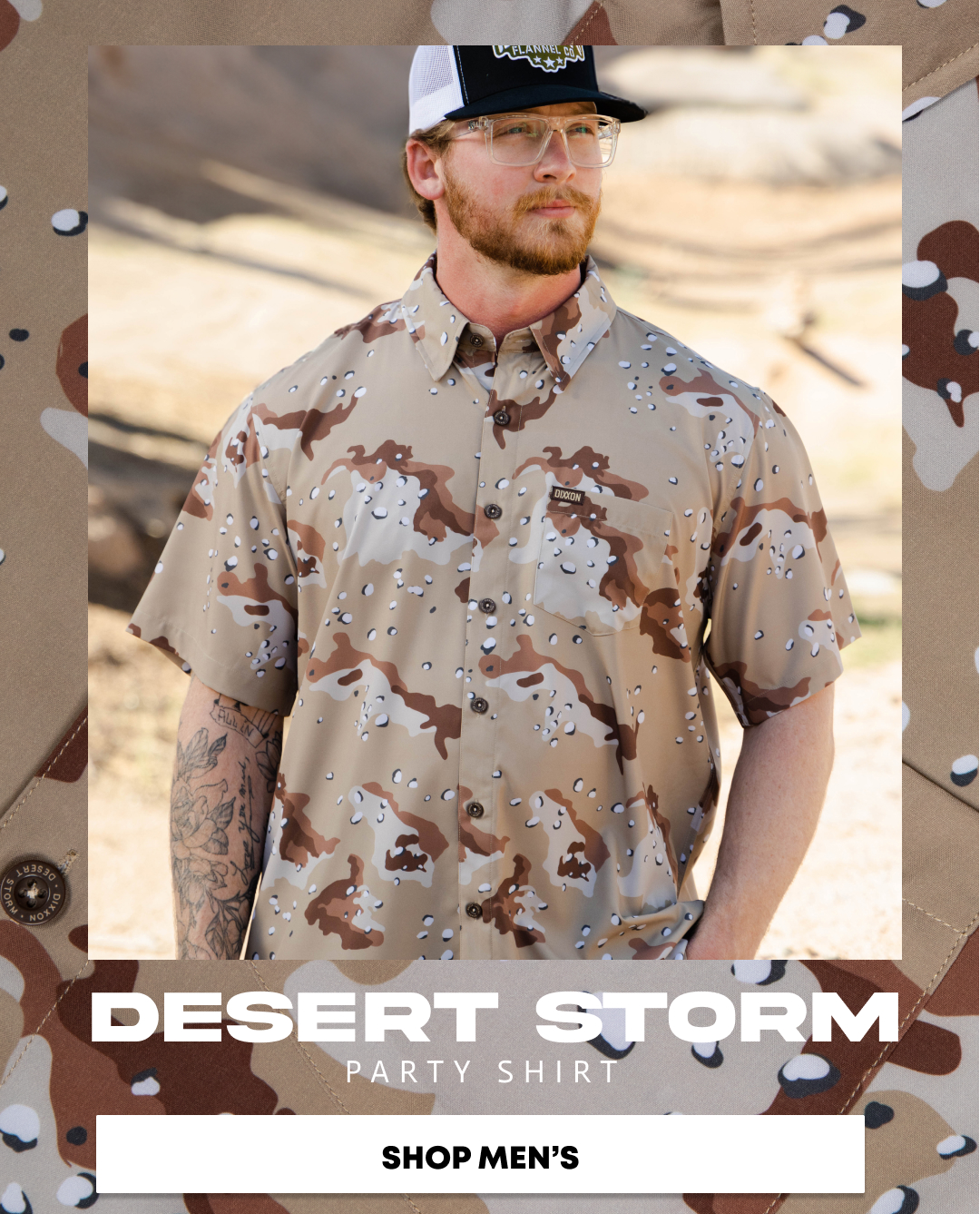 Men's Desert Storm Party Shirt
