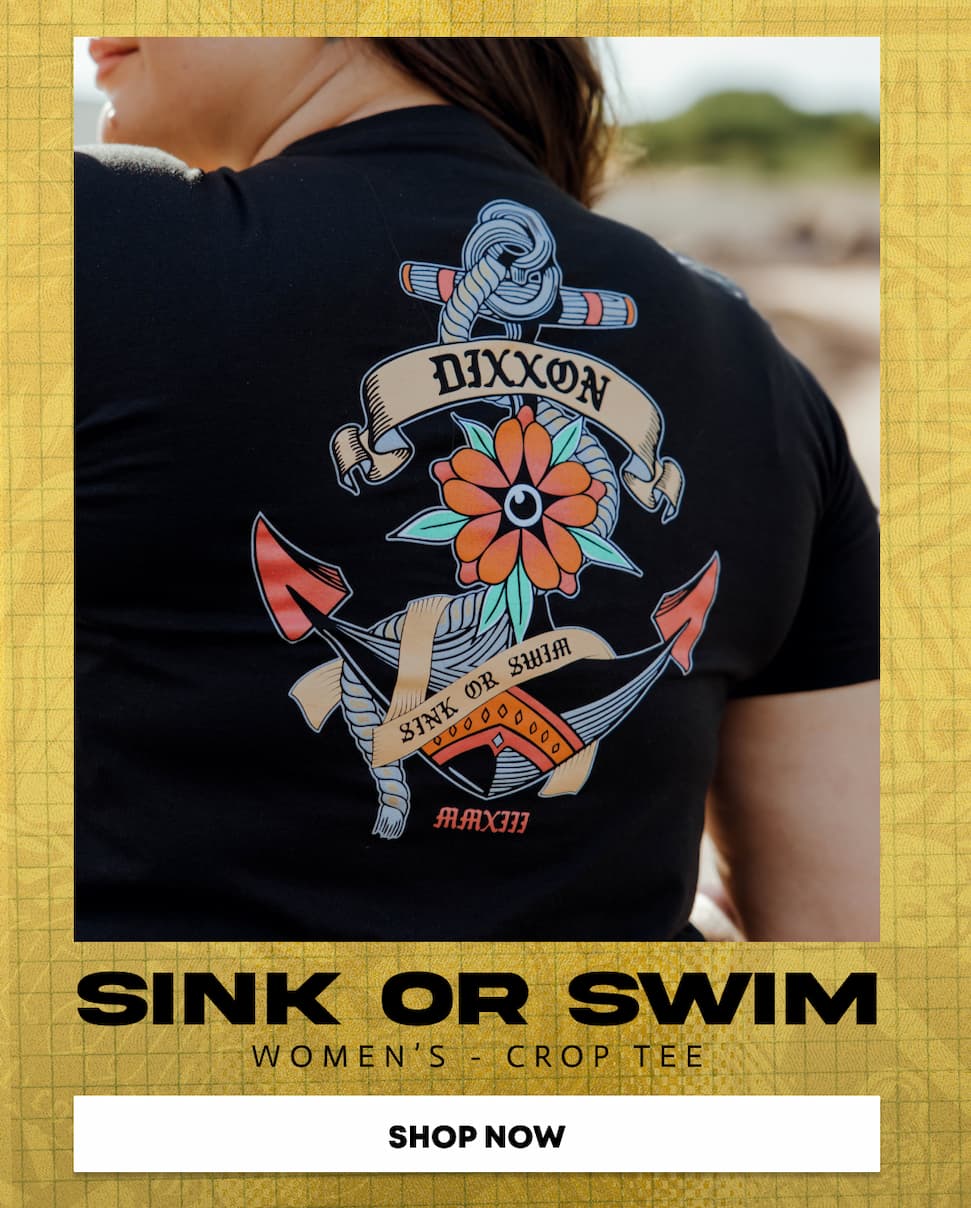 Women's Sink Or Swim Crop Top - Black
