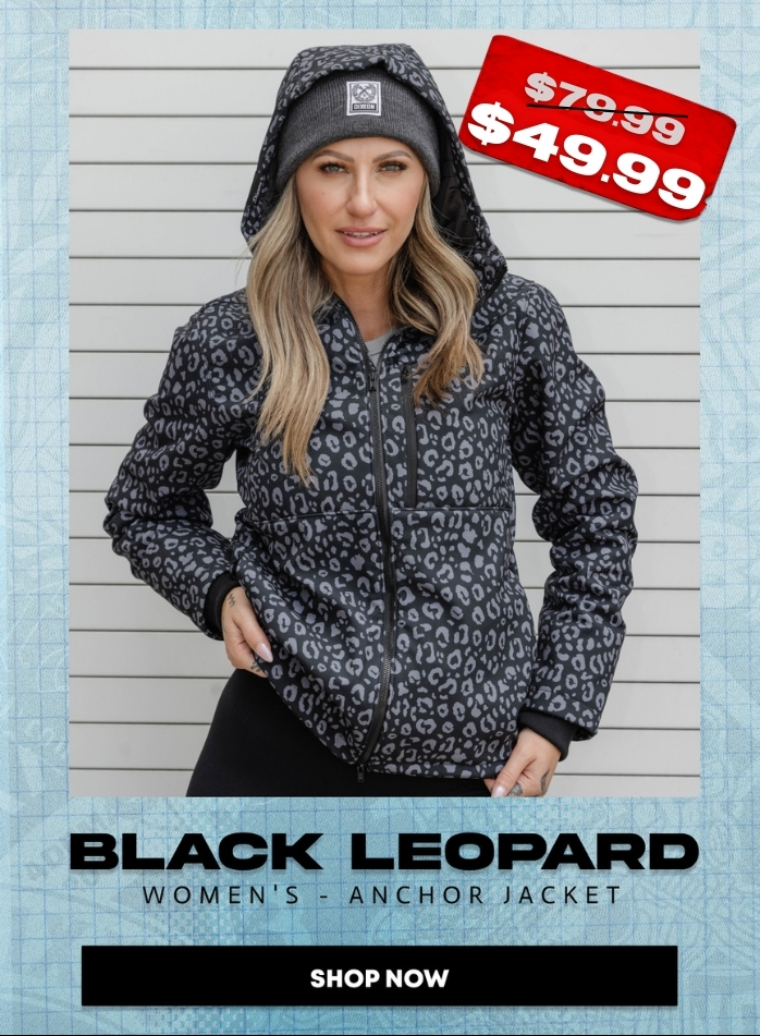 Women's Black Leopard Ancho rJacket