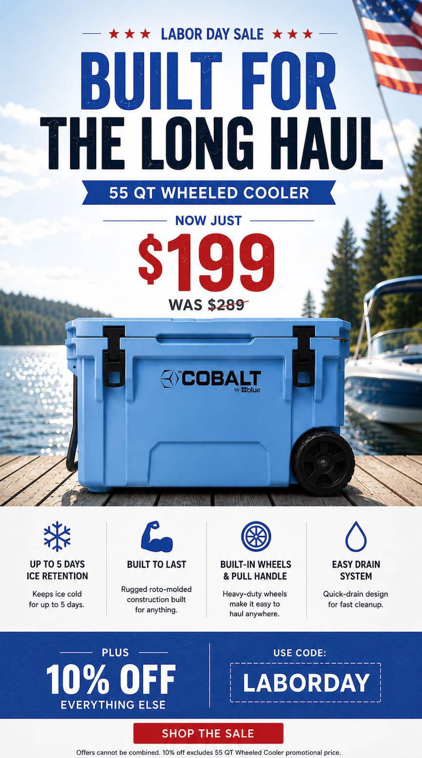 Blue Cooler's Labor Day Sale