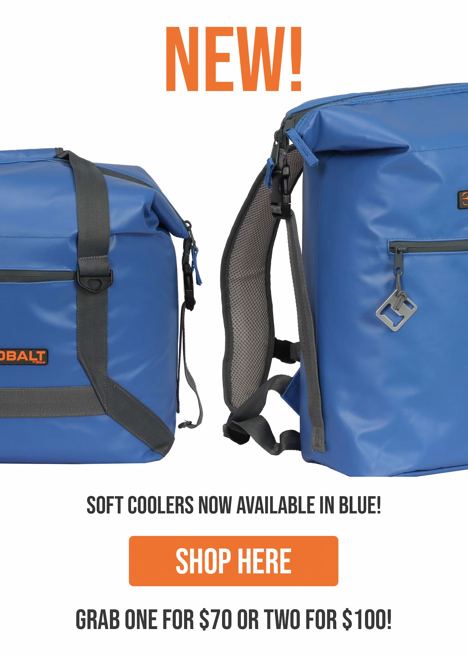 New soft sided cooler colors!
