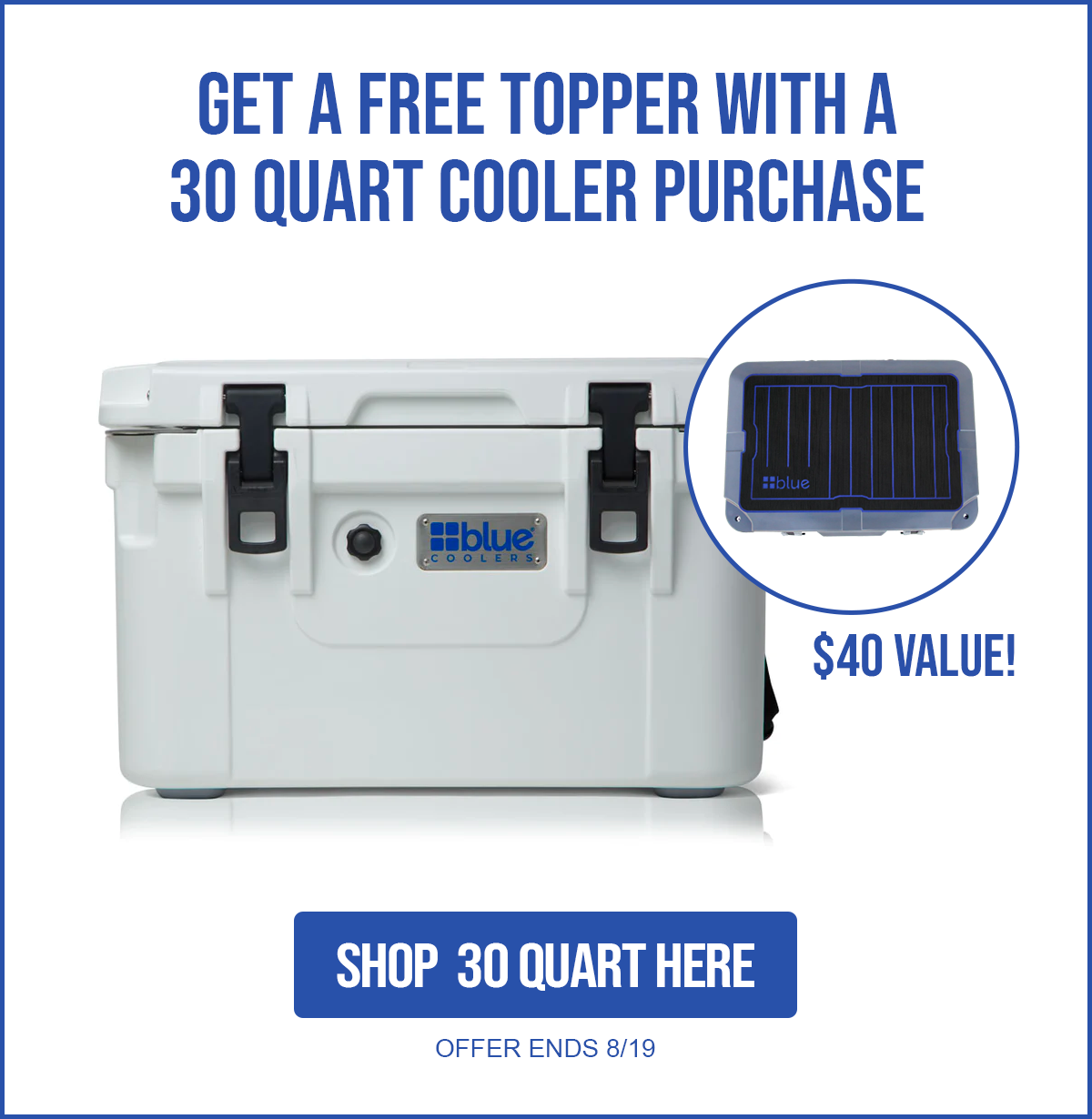 60 Quart Wheeled Coolers are Here! Blue Coolers