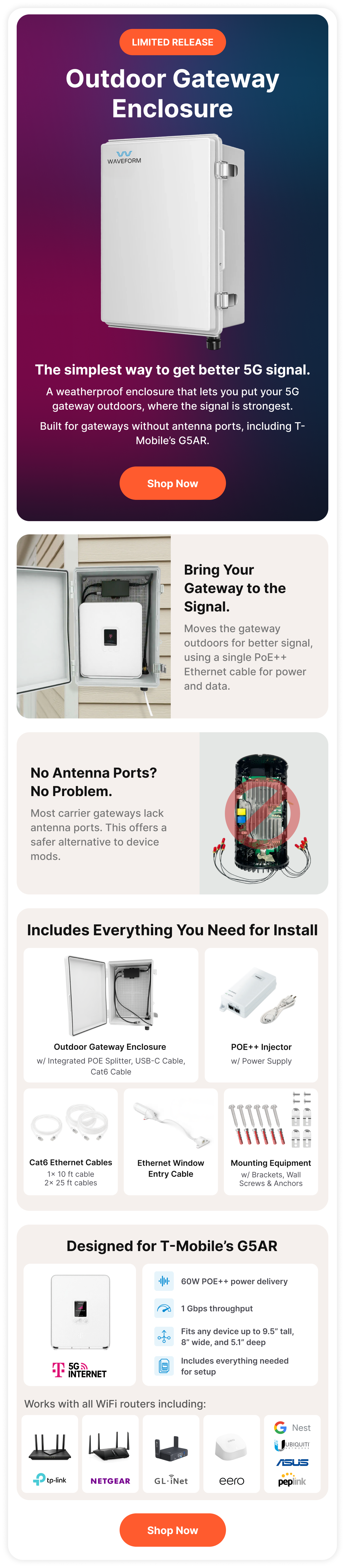 Now Launching: Outdoor Gateway Enclosure 