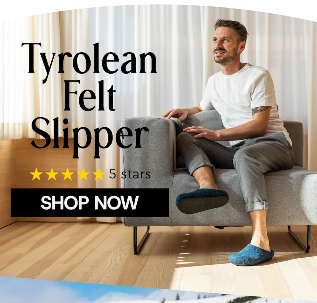 Tyrolean Felt Slipper