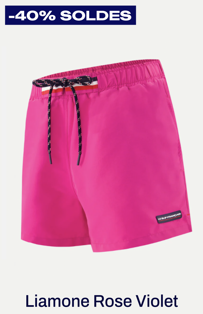 SHORT DE BAIN COURT RECYCLÉ - LIAMONE ROSE VIOLET