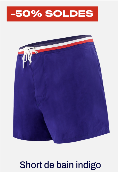 SHORT DE BAIN COURT - CAPITAINE INDIGO