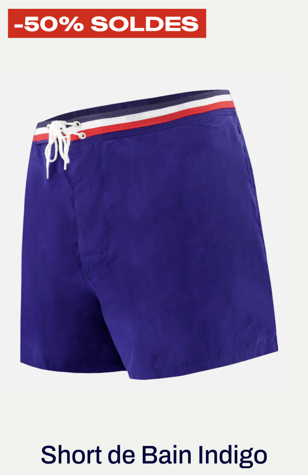 SHORT DE BAIN COURT - CAPITAINE INDIGO