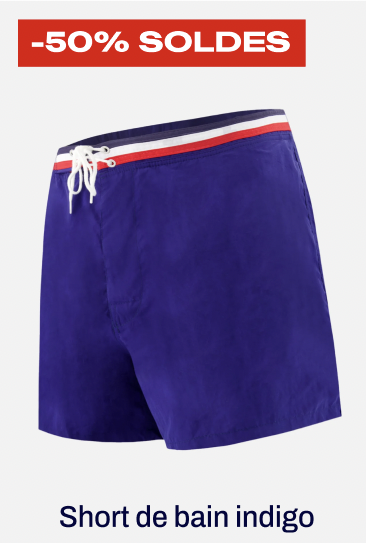 SHORT DE BAIN COURT - CAPITAINE INDIGO