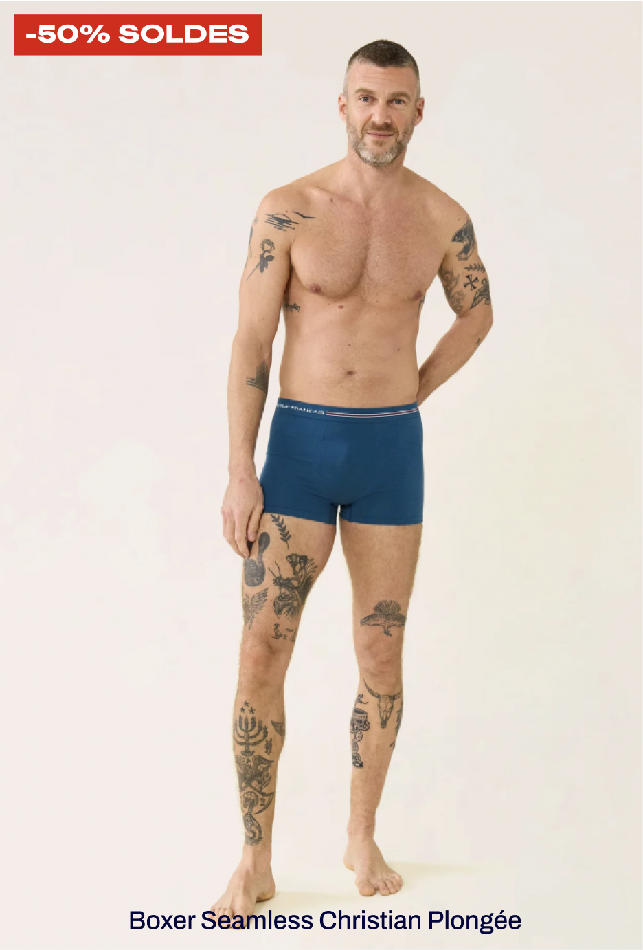 BOXER SANS COUTURE EN COTON - CHRISTIAN PLONGÉE