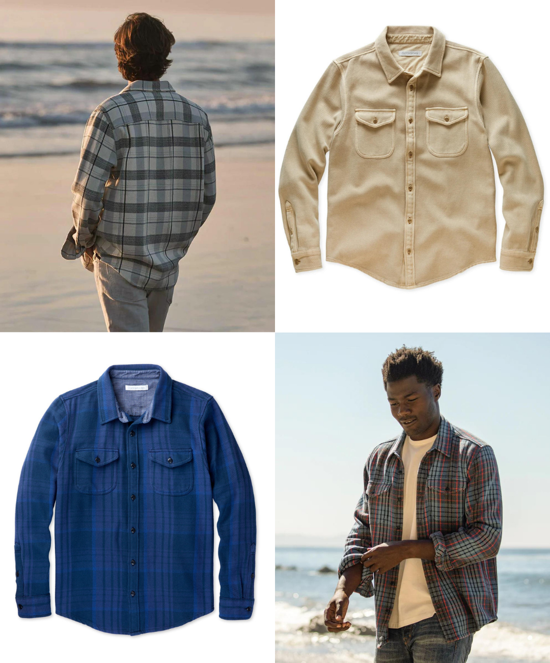 Outerknown blanket shirt collage