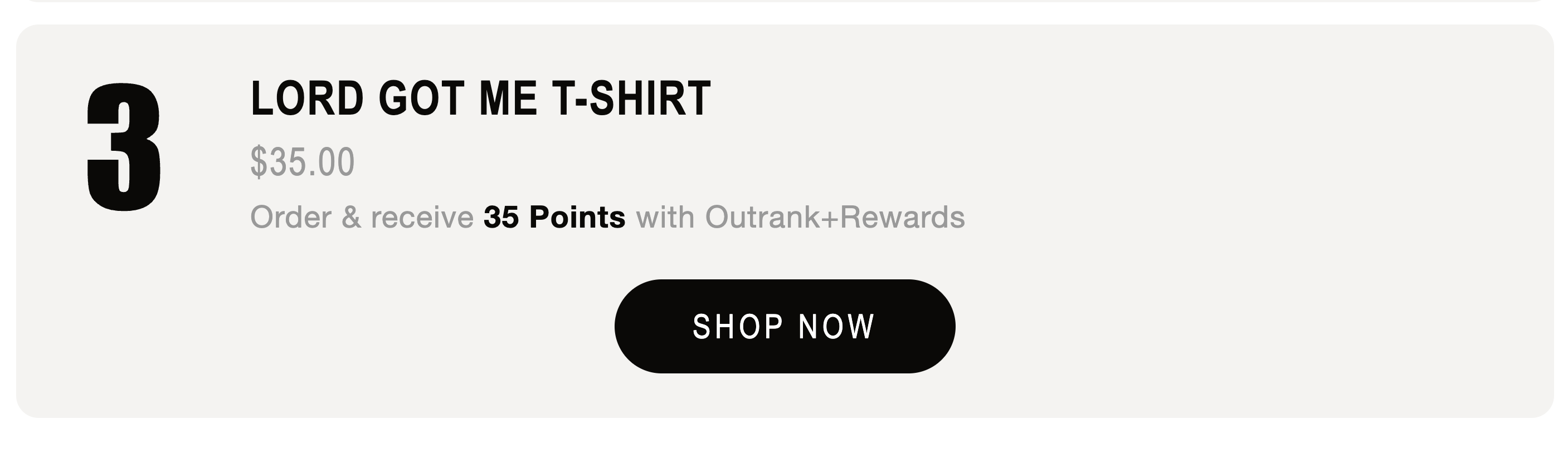 LORD GOT ME T-SHIRT