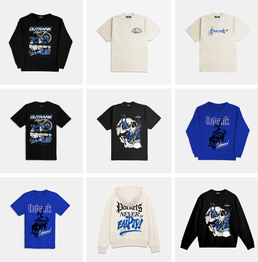 Outrank brand collection to match Air Jordan 1 Low OG 