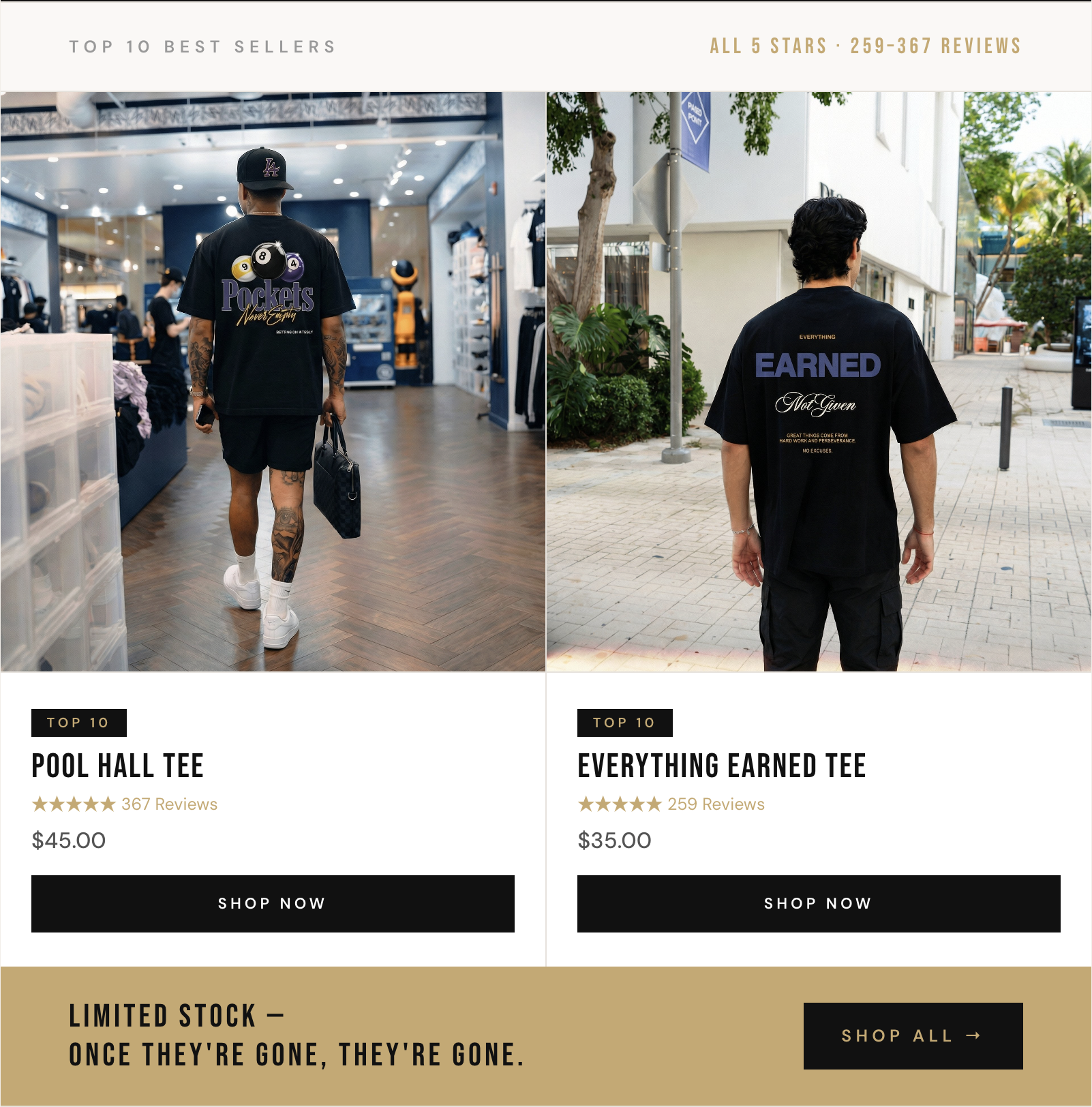 Outrank Brand BEST SELLERS