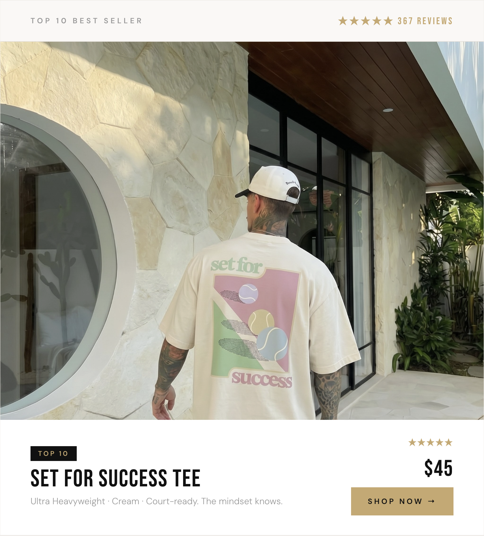 SET FOR SUCCESS ULTRA HEAVYWEIGHT T-SHIRT