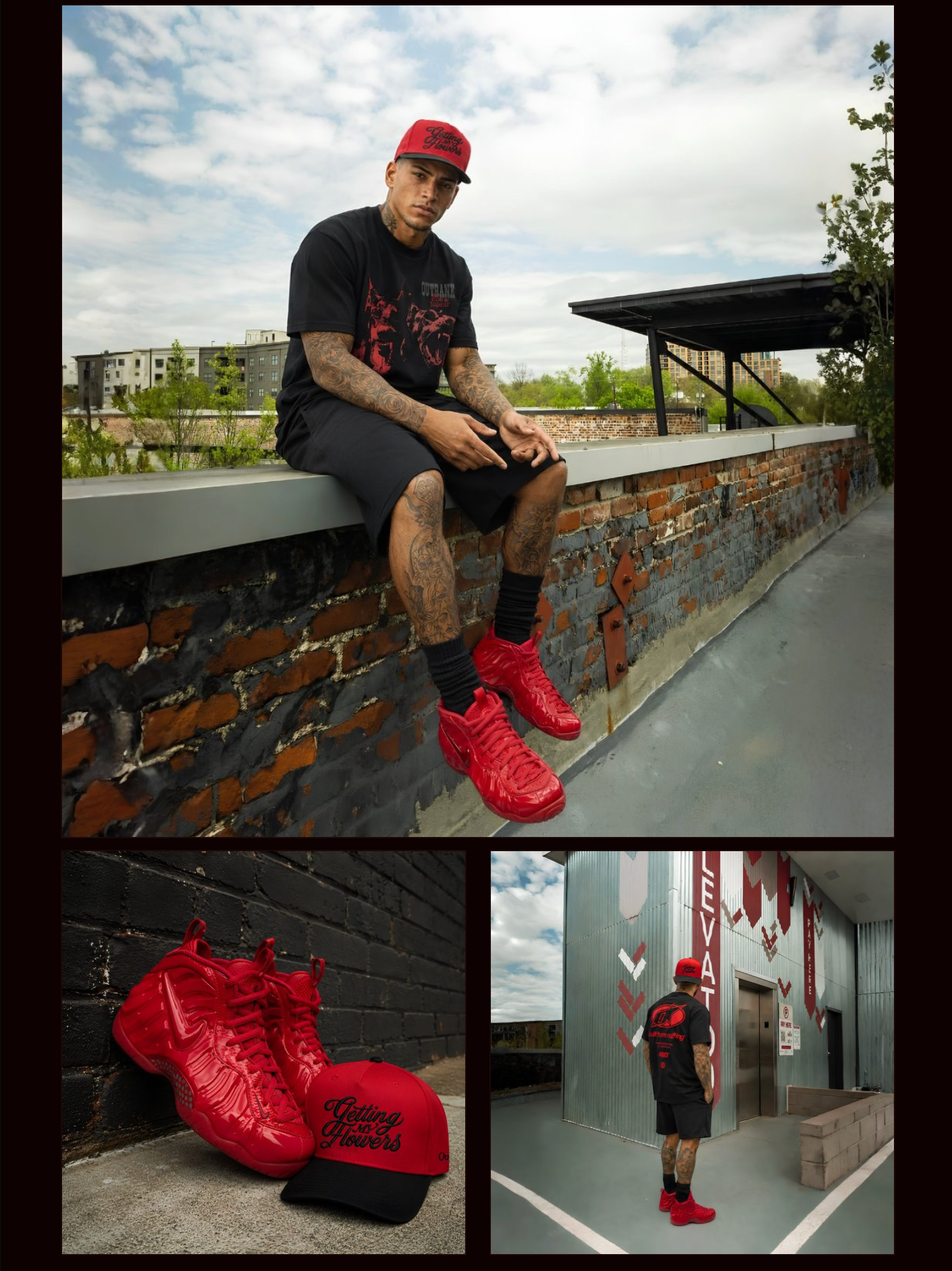 Outrank Brand Gym Red Collection