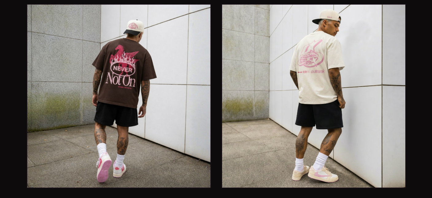 Outrank Brand Shy Pink Collection
