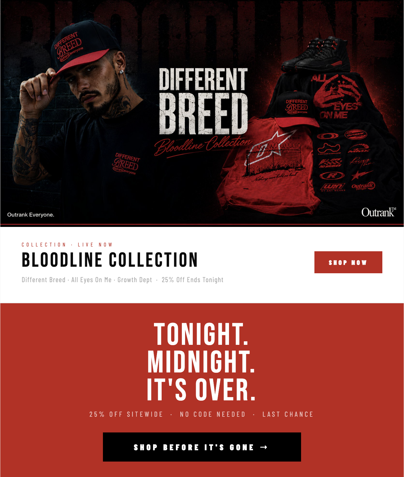 Outrank Brand 25%OFF SITEWIDE