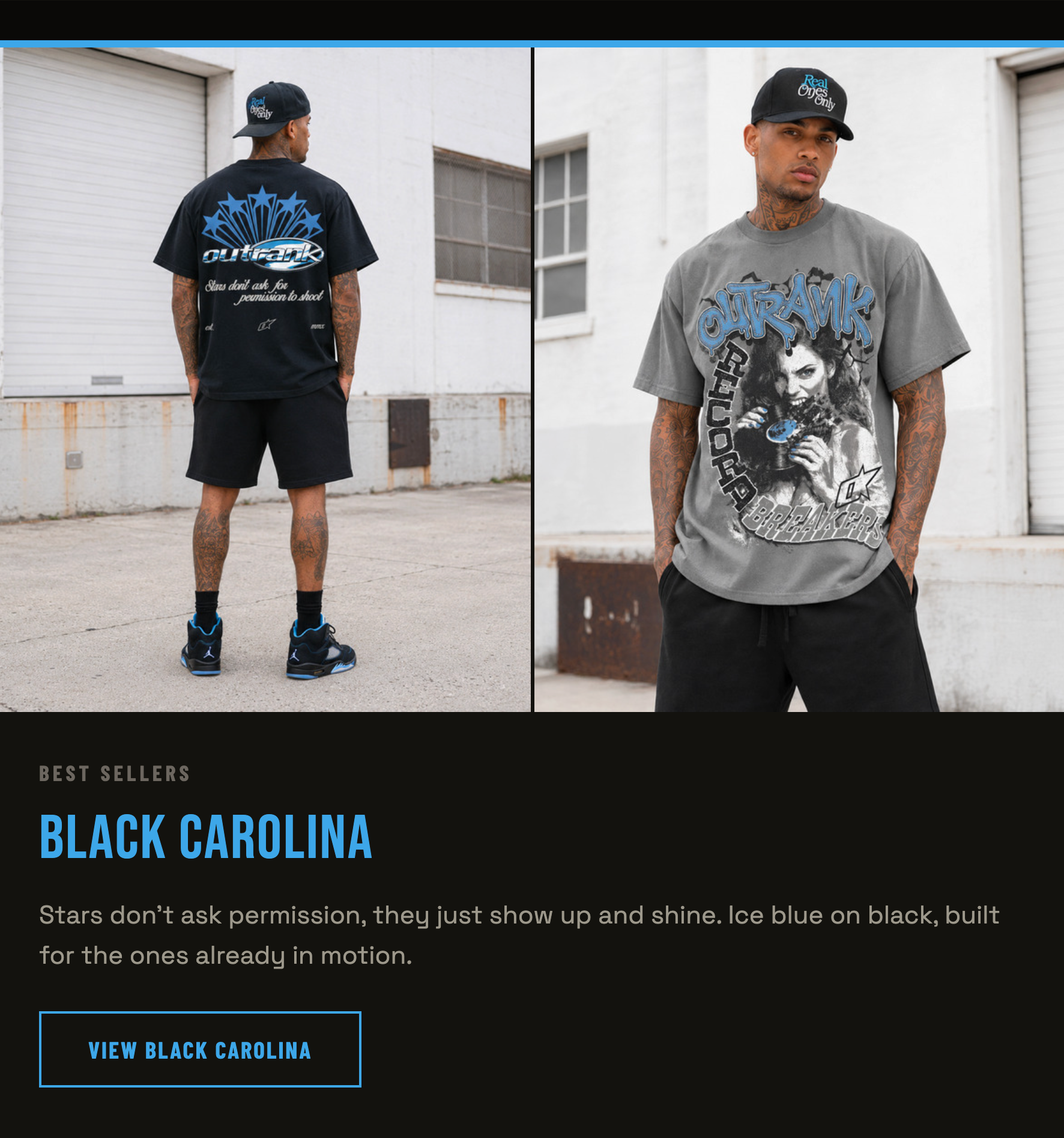 Outrank Brand Black Carolina Collection