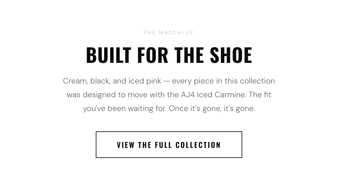 Outrank Brand Collection to match AJ4 Iced Carmine