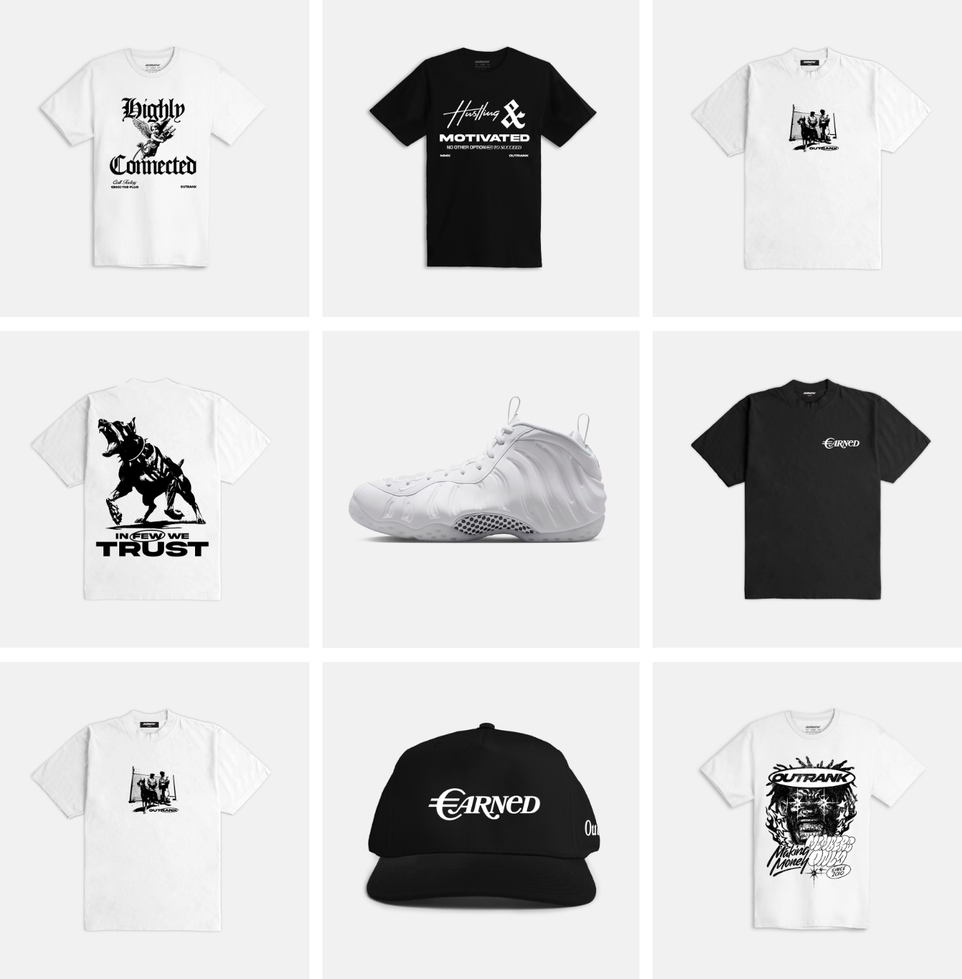 Outrank brand collection to match Air Jordan 1 Low OG 