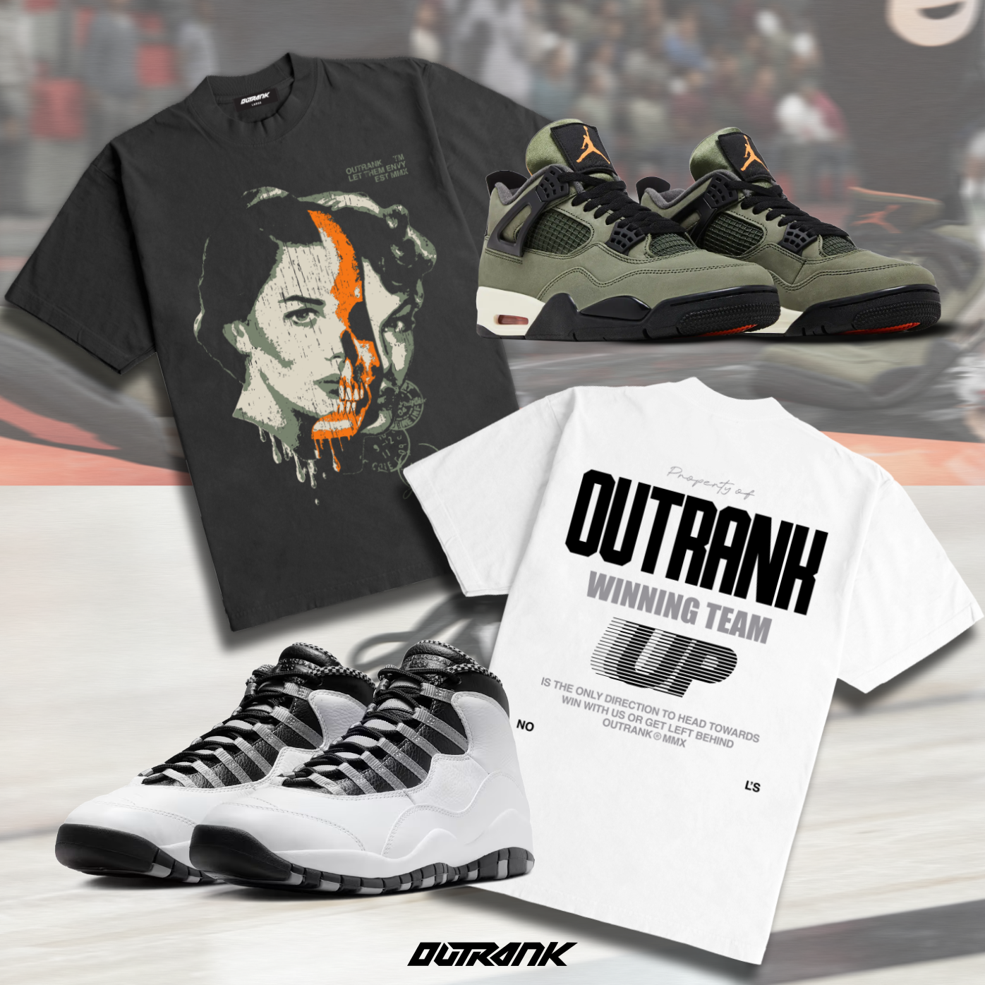 Outrank brand collection to match Air Jordan 1 Low OG 