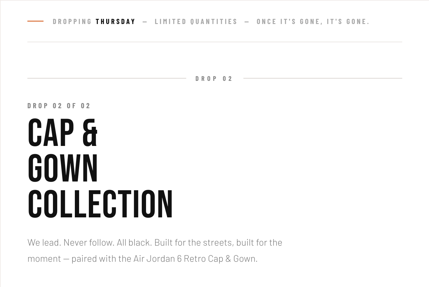 Outrank Brand Collection to match AJ6 CAP & GOWN