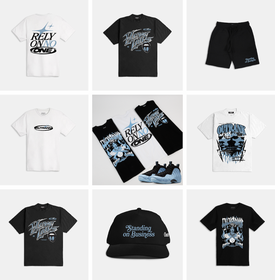 Outrank brand collection to match Air Jordan 1 Low OG 