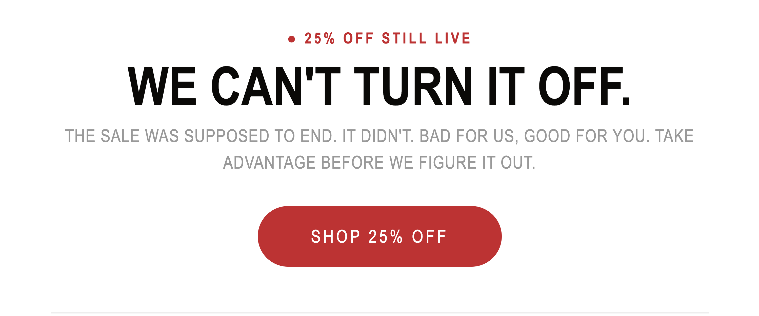 SALE STILL ON 