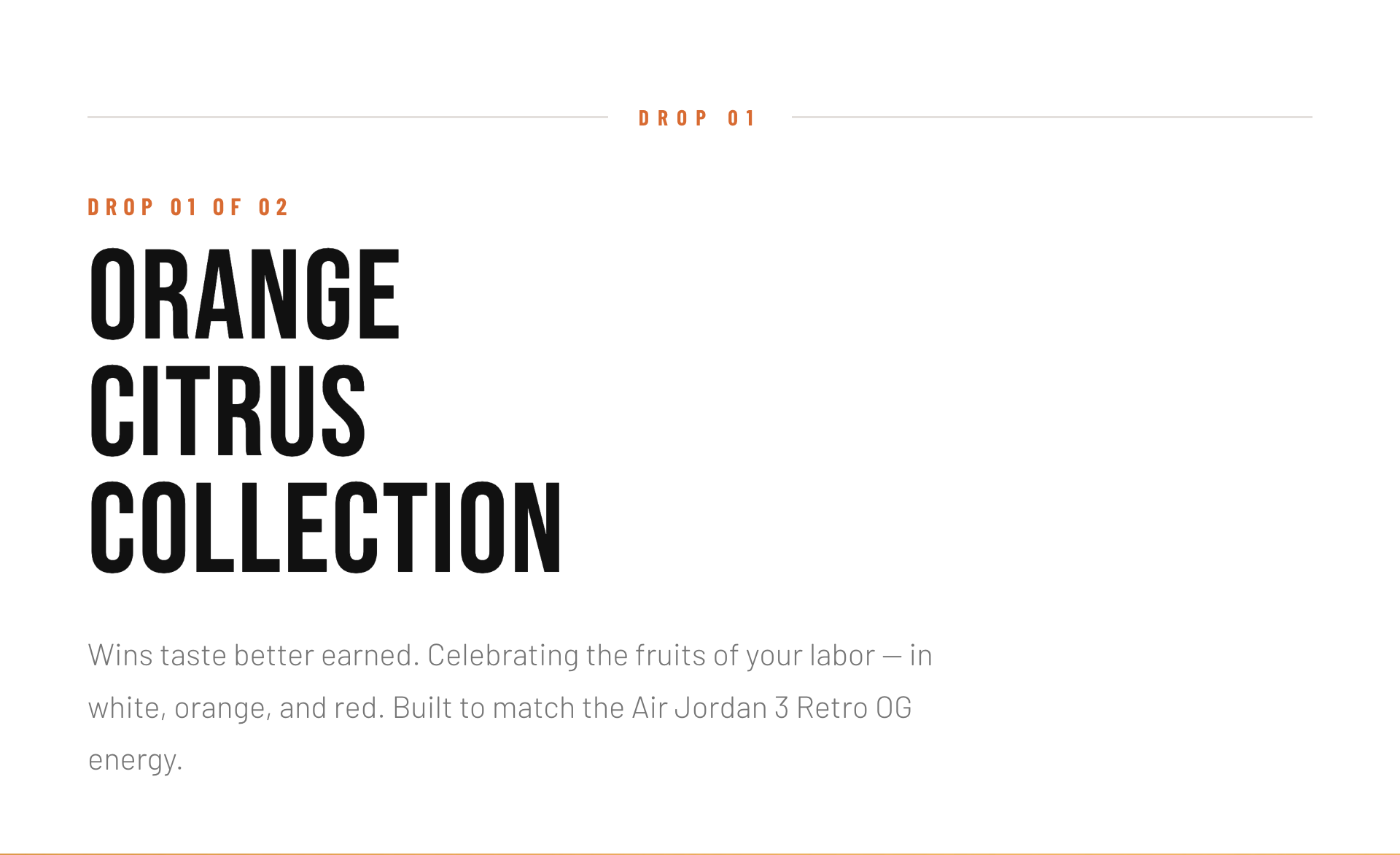 Outrank Brand Collection to match AJ3 CITRUS