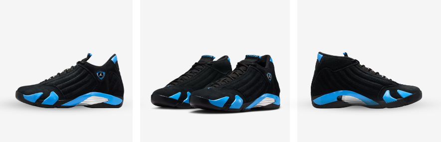Air Jordan 14 Black & University Blue