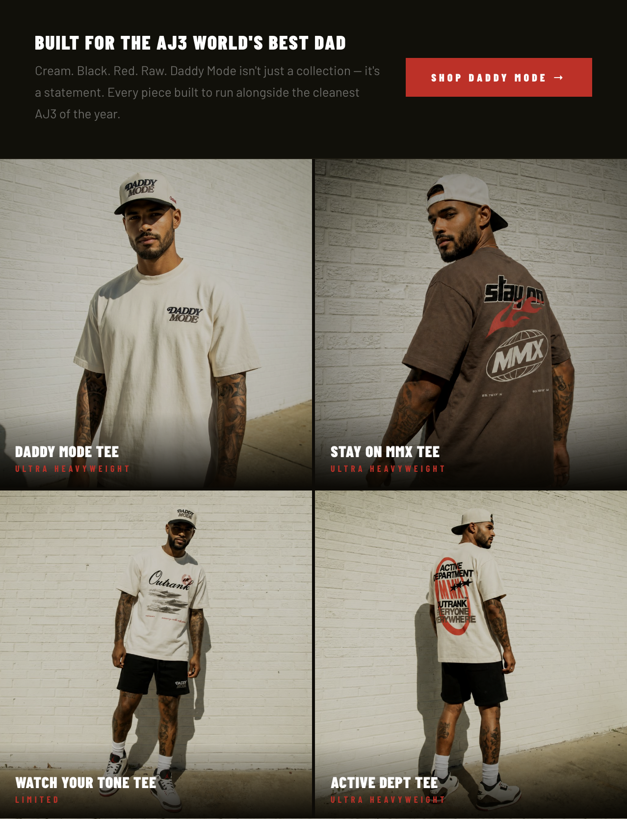Outrank Brand Collection to match AJ3 WORLD'S BEST DAD
