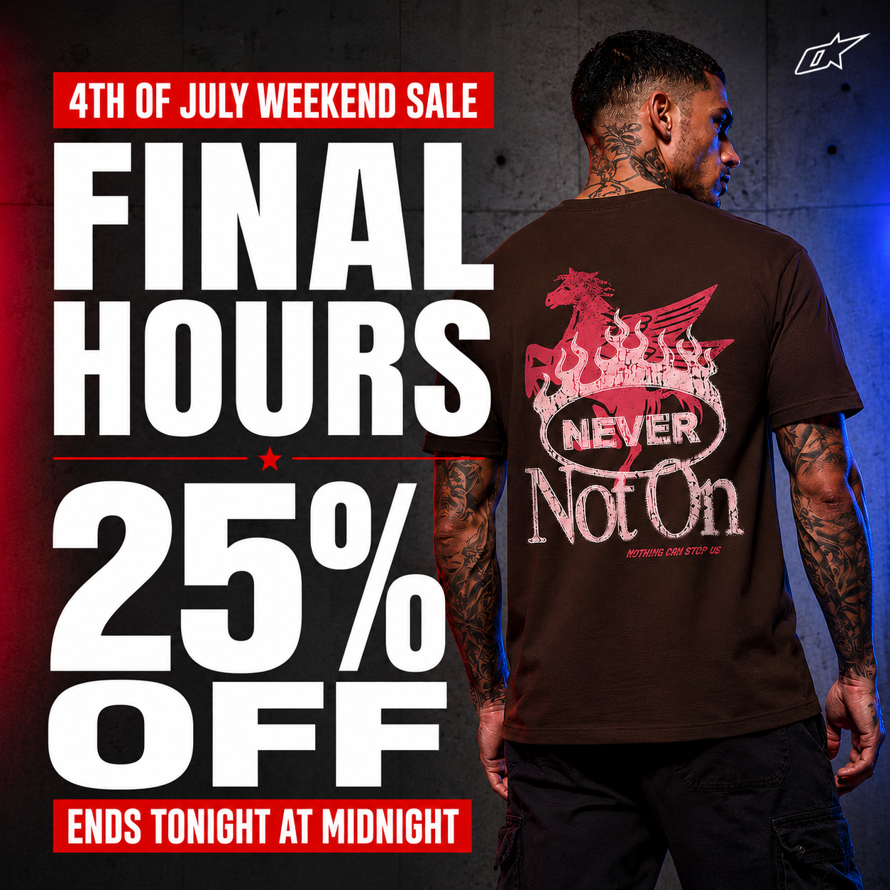Outrank Brand 4th of July 25% Off Sale