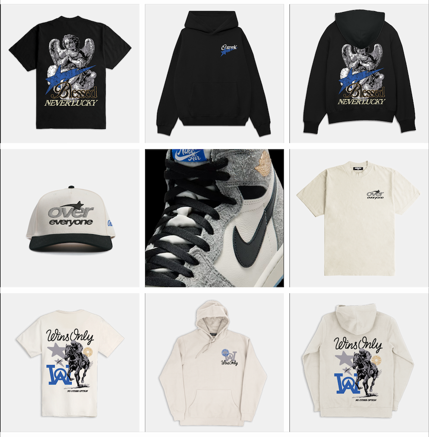 Outrank brand collection to match Air Jordan 1 Low OG 