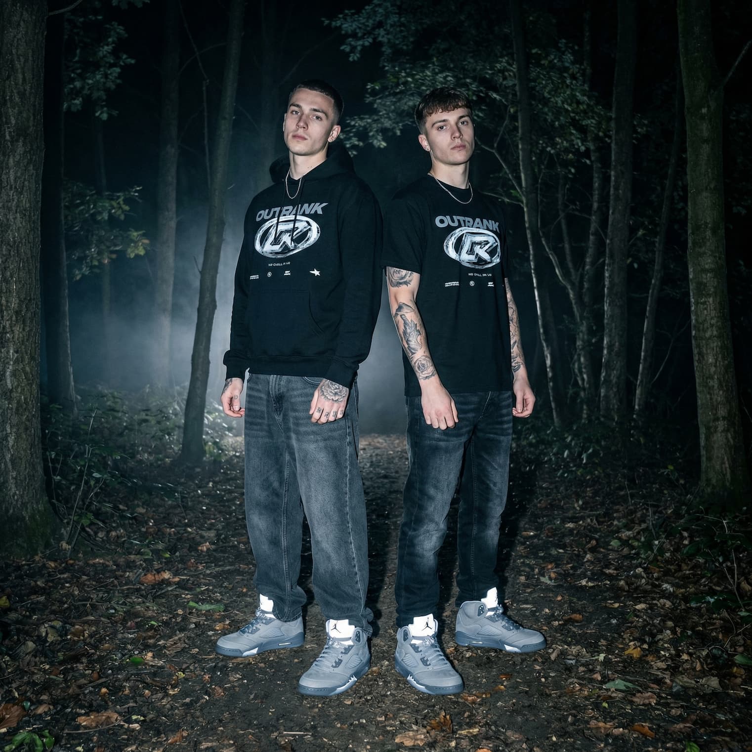 Outrank brand collection to match Air Jordan 5 Wolf Grey