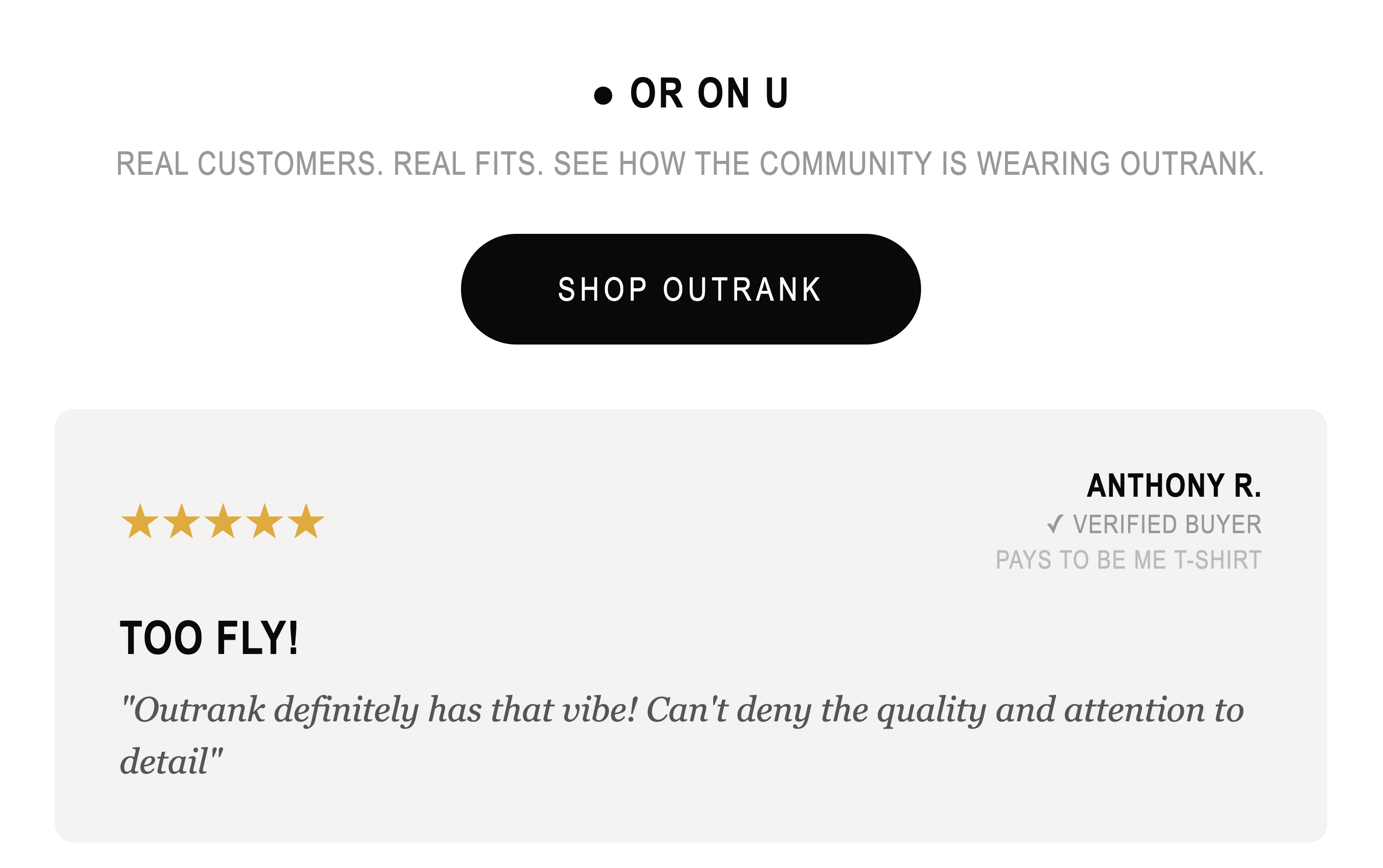 Outrank Brand - OR On U - Community Spotlight 