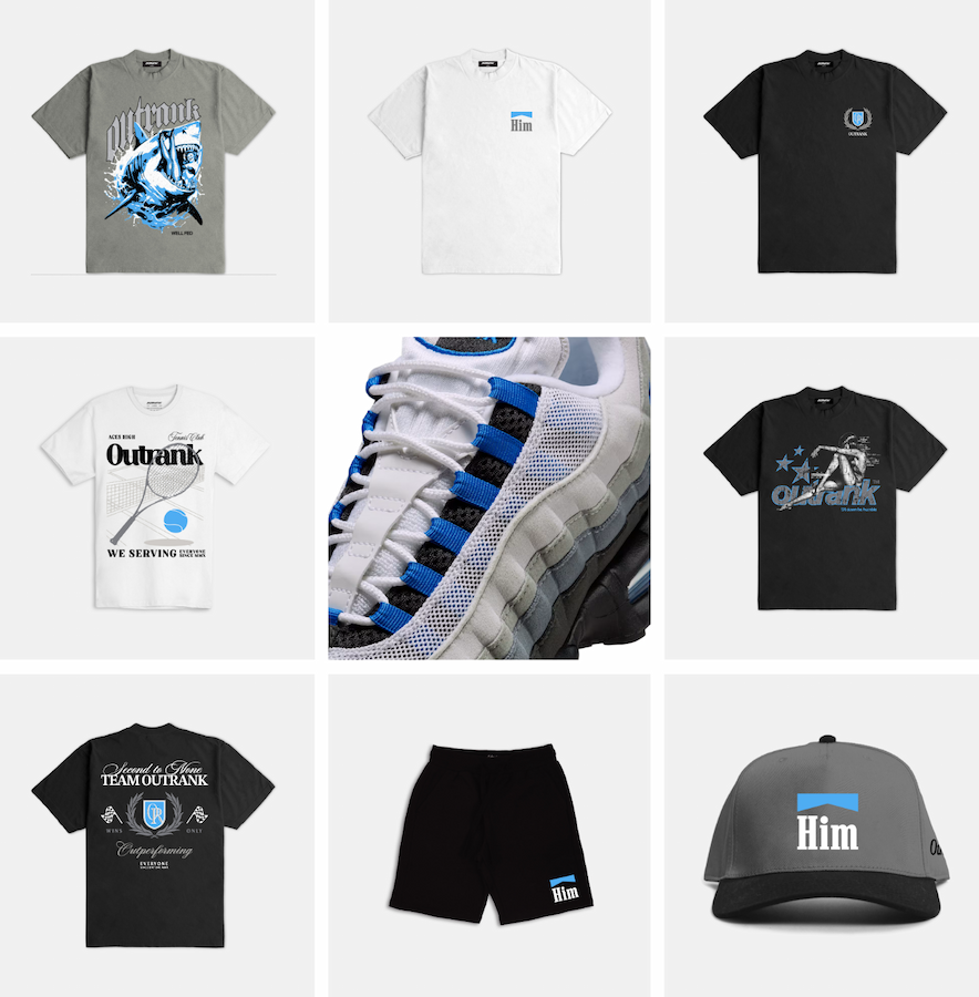 Outrank brand collection to match Air Jordan 1 Low OG 