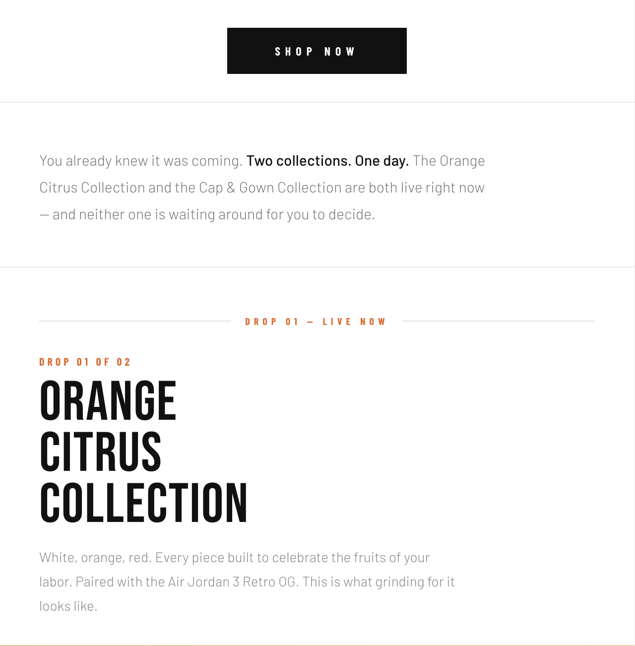 Outrank Brand Collection to match AJ3 CITRUS